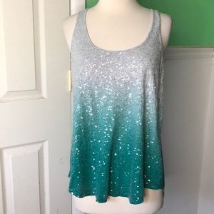 Mermaid Sequin Express Tank Top-Size Large